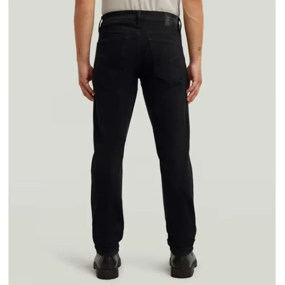 G-Star Men's Black Onyx 3301 Regular Tapered Jeans Size 34